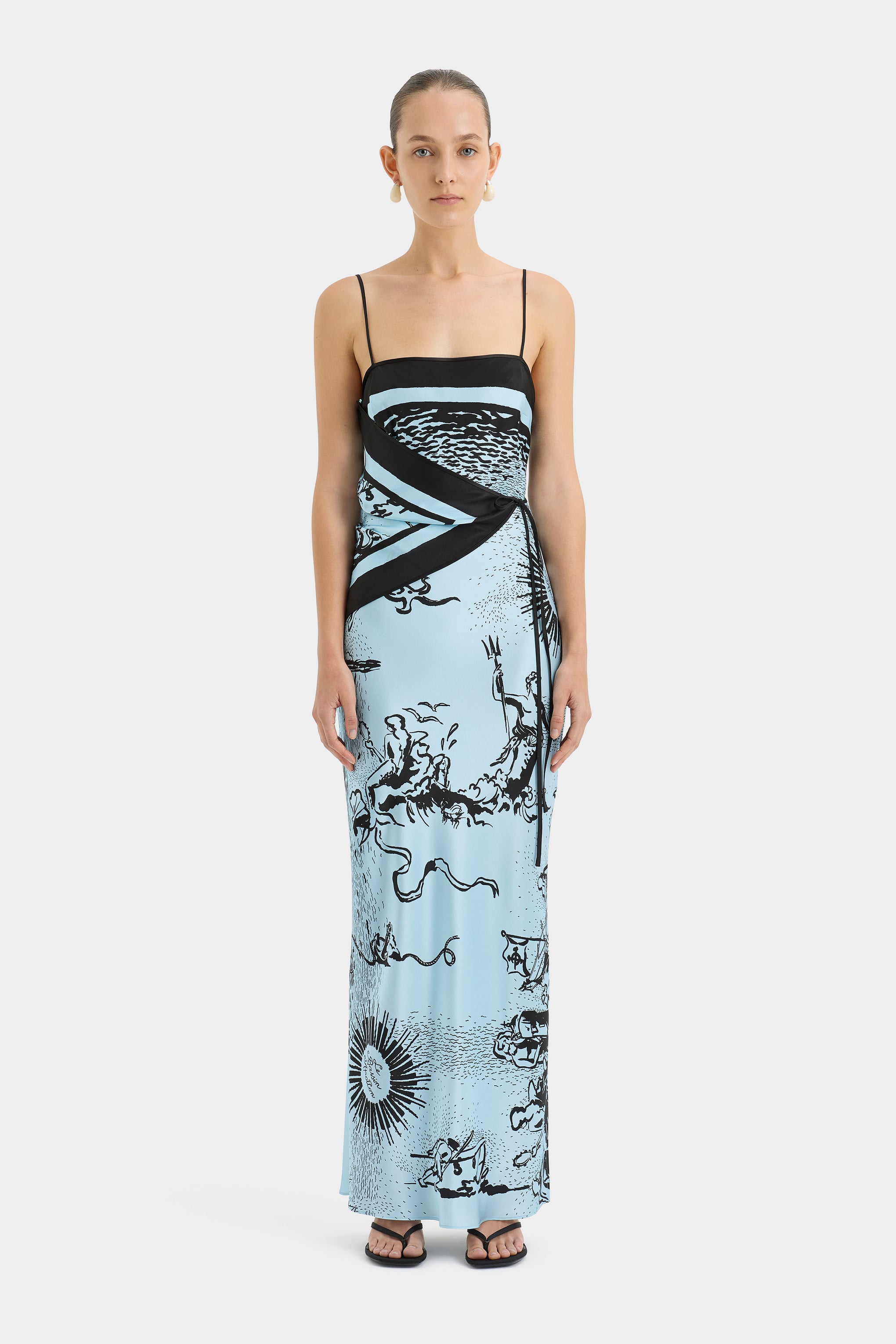 DREAMWOOD SCARF MIDI DRESS